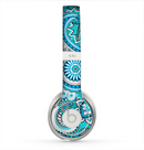 The Vibrant Blue and White Paisley Design  Skin for the Beats by Dre Solo 2 Headphones