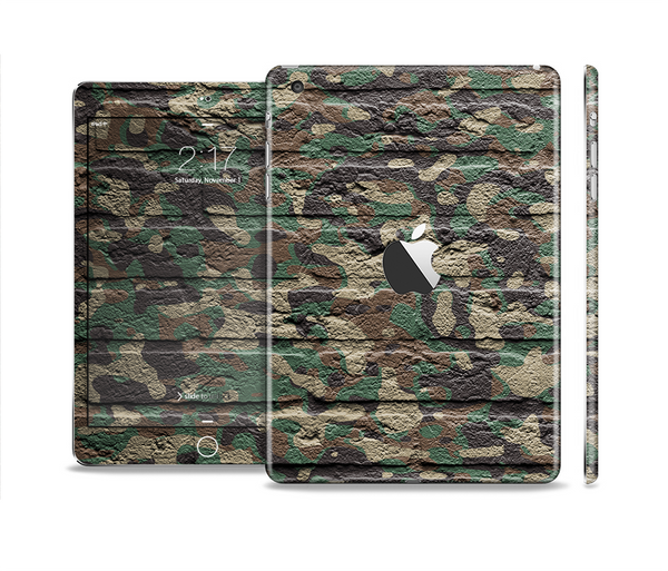 The Vibrant Brick Camouflage Wall Skin Set for the Apple iPad Mini 4