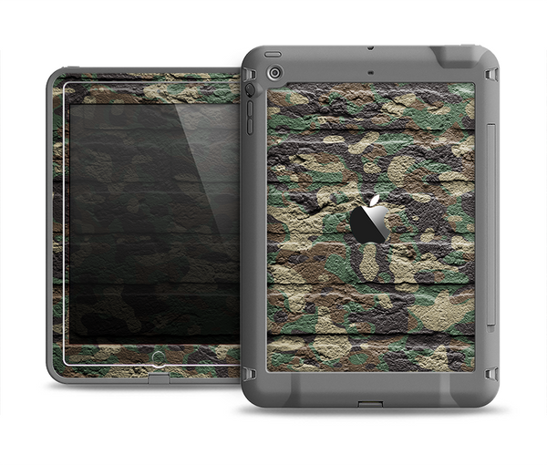 The Vibrant Brick Camouflage Wall Apple iPad Air LifeProof Fre Case Skin Set