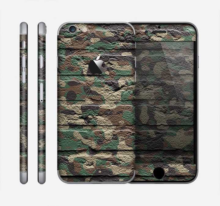 The Vibrant Brick Camouflage Wall Skin for the Apple iPhone 6
