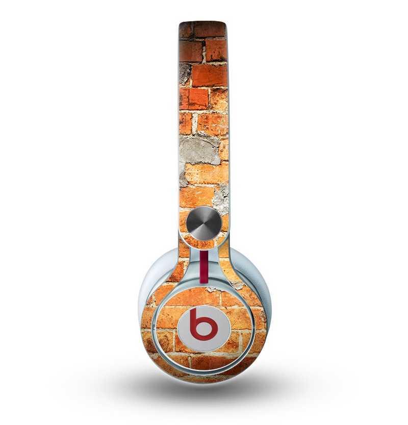 The Vibrant Brick Wall Skin for the Beats by Dre Mixr Headphones