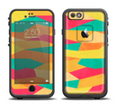 The Vibrant Bright Colored Connect Pattern Apple iPhone 6/6s LifeProof Fre Case Skin Set