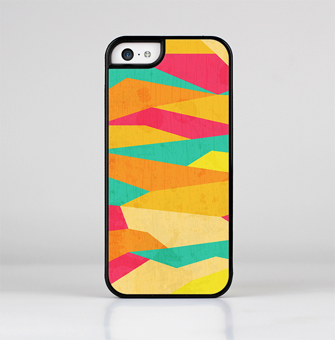 The Vibrant Bright Colored Connect Pattern Skin-Sert for the Apple iPhone 5c Skin-Sert Case