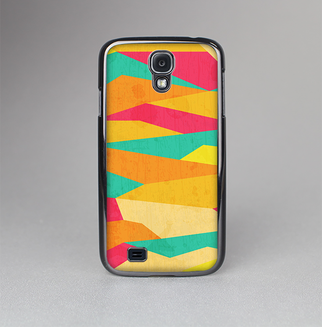 The Vibrant Bright Colored Connect Pattern Skin-Sert Case for the Samsung Galaxy S4