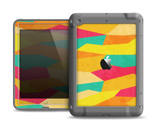 The Vibrant Bright Colored Connect Pattern Apple iPad Air LifeProof Fre Case Skin Set