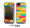 The Vibrant Bright Colored Connect Pattern Skin for the Apple iPhone 5c LifeProof Case