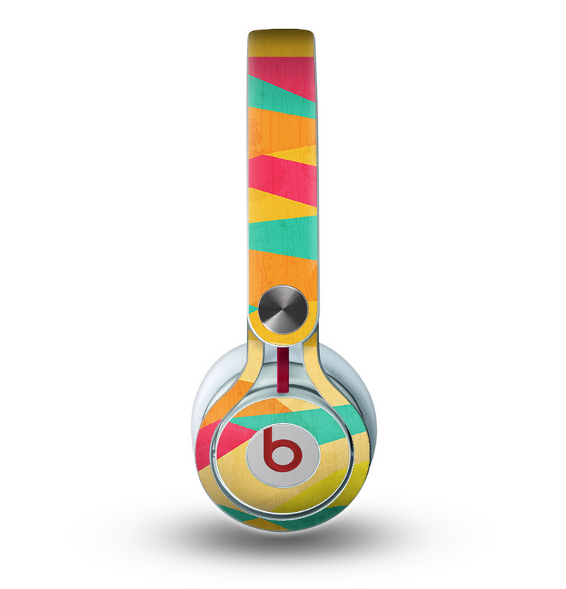 The Vibrant Bright Colored Connect Pattern Skin for the Beats by Dre Mixr Headphones