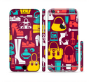 The Vibrant Burgundy Vector Shopping Sectioned Skin Series for the Apple iPhone 6s Plus