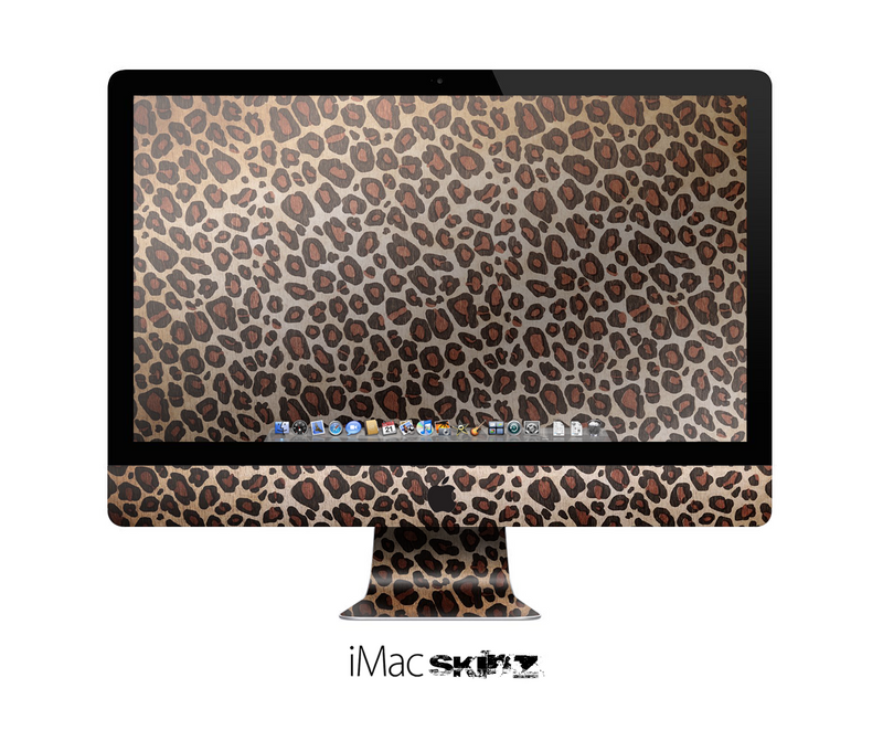 The Vibrant Cheetah Animal Print V3 Skin for the Apple iMac 27 Inch Desktop Computer for the iMac
