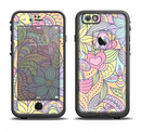 The Vibrant Color Floral Pattern Apple iPhone 6/6s LifeProof Fre Case Skin Set