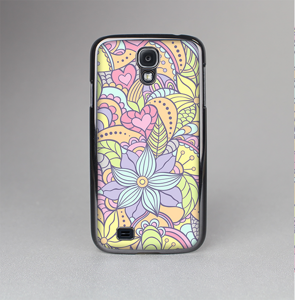 The Vibrant Color Floral Pattern Skin-Sert Case for the Samsung Galaxy S4