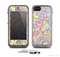 The Vibrant Color Floral Pattern Skin for the Apple iPhone 5c LifeProof Case