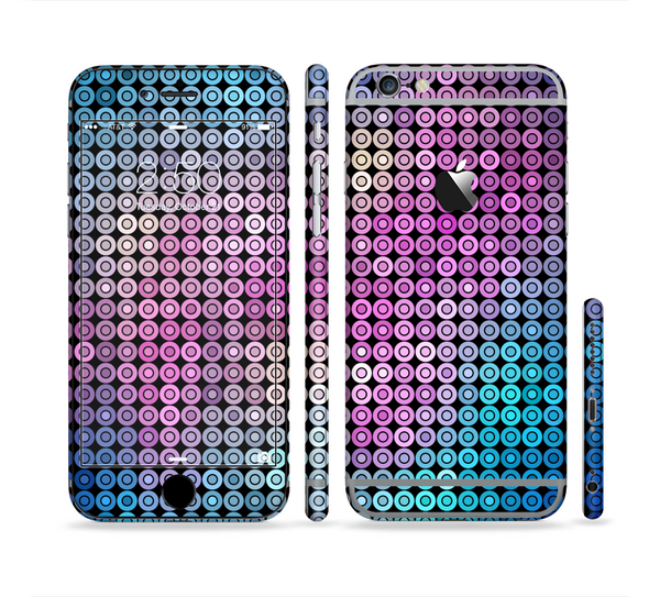 The Vibrant Colored Abstract Cells Sectioned Skin Series for the Apple iPhone 6