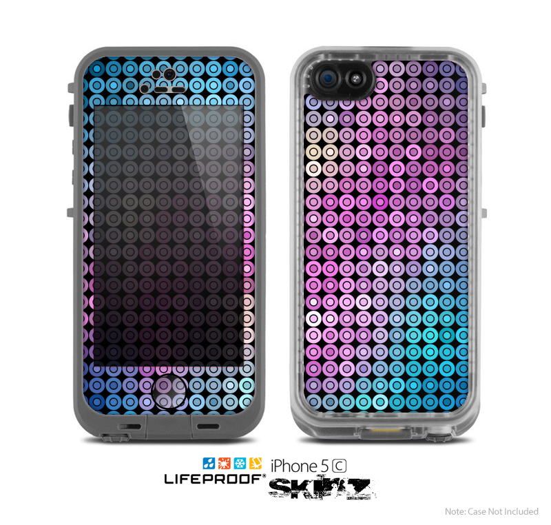 The Vibrant Colored Abstract Cells Skin for the Apple iPhone 5c LifeProof Case