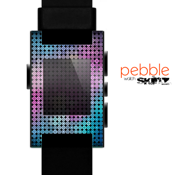 The Vibrant Colored Abstract Cells Skin for the Pebble SmartWatch for the Pebble Watch