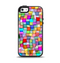 The Vibrant Colored Abstract Cubes Apple iPhone 5-5s Otterbox Symmetry Case Skin Set