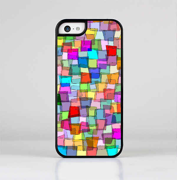 The Vibrant Colored Abstract Cubes Skin-Sert Case for the Apple iPhone 5c