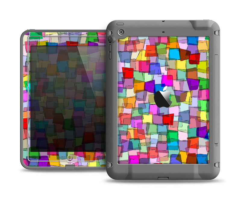 The Vibrant Colored Abstract Cubes Apple iPad Air LifeProof Fre Case Skin Set