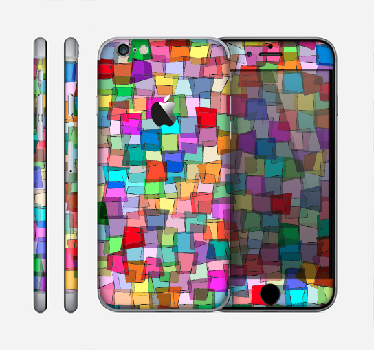 The Vibrant Colored Abstract Cubes Skin for the Apple iPhone 6