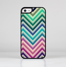 The Vibrant Colored Chevron Layered V4 Skin-Sert for the Apple iPhone 5c Skin-Sert Case
