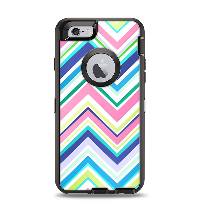 The Vibrant Colored Chevron Pattern V3 Apple iPhone 6 Otterbox Defende ...