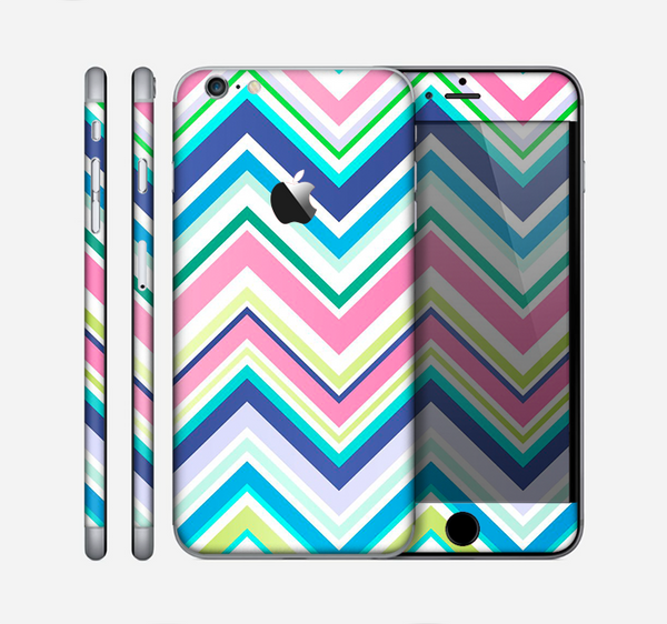 The Vibrant Colored Chevron Pattern V3 Skin for the Apple iPhone 6 Plus