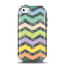 The Vibrant Colored Chevron With Digital Camo Background Apple iPhone 5c Otterbox Symmetry Case Skin Set
