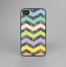 The Vibrant Colored Chevron With Digital Camo Background Skin-Sert for the Apple iPhone 4-4s Skin-Sert Case