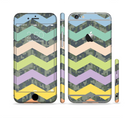 The Vibrant Colored Chevron With Digital Camo Background Sectioned Skin Series for the Apple iPhone 6