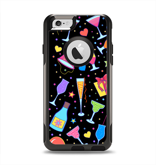 The Vibrant Colored Cocktail Party Apple iPhone 6 Otterbox Commuter Case Skin Set