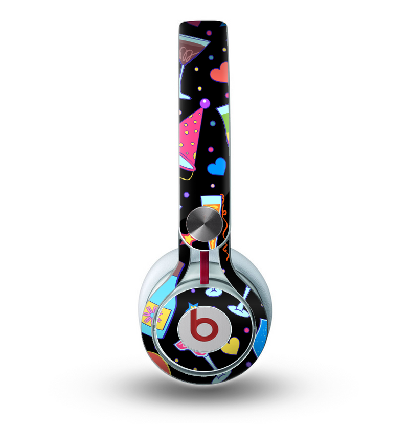 The Vibrant Colored Cocktail Party Skin for the Beats by Dre Mixr Headphones