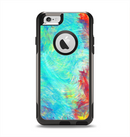 The Vibrant Colored Messy Painted Canvas Apple iPhone 6 Otterbox Commuter Case Skin Set