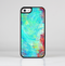 The Vibrant Colored Messy Painted Canvas Skin-Sert Case for the Apple iPhone 5c