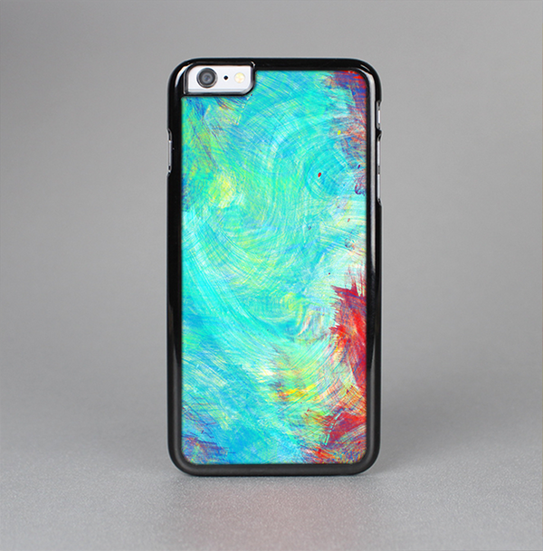 The Vibrant Colored Messy Painted Canvas Skin-Sert for the Apple iPhone 6 Plus Skin-Sert Case