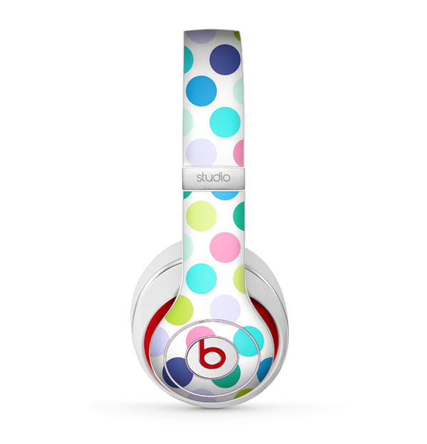 The Vibrant Colored Polka Dot V1 Skin for the Beats by Dre Studio (2013+ Version) Headphones