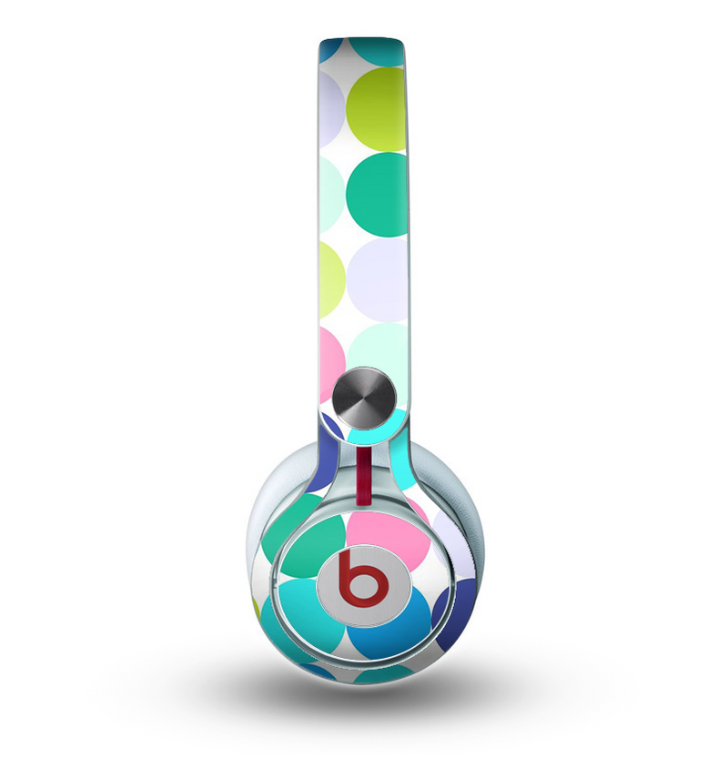 The Vibrant Colored Polka Dot V2 Skin for the Beats by Dre Mixr Headphones