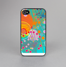 The Vibrant Colored Sprouting Shapes Skin-Sert for the Apple iPhone 4-4s Skin-Sert Case