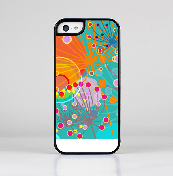 The Vibrant Colored Sprouting Shapes Skin-Sert Case for the Apple iPhone 5c