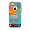 The Vibrant Colored Sprouting Shapes Skin for the iPhone 5c OtterBox Commuter Case