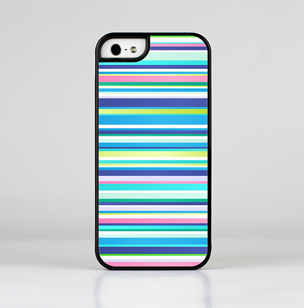 The Vibrant Colored Stripes Pattern V3 Skin-Sert for the Apple iPhone 5-5s Skin-Sert Case
