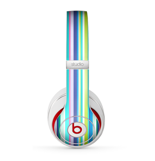 The Vibrant Colored Stripes Pattern V3 Skin for the Beats by Dre Studio (2013+ Version) Headphones