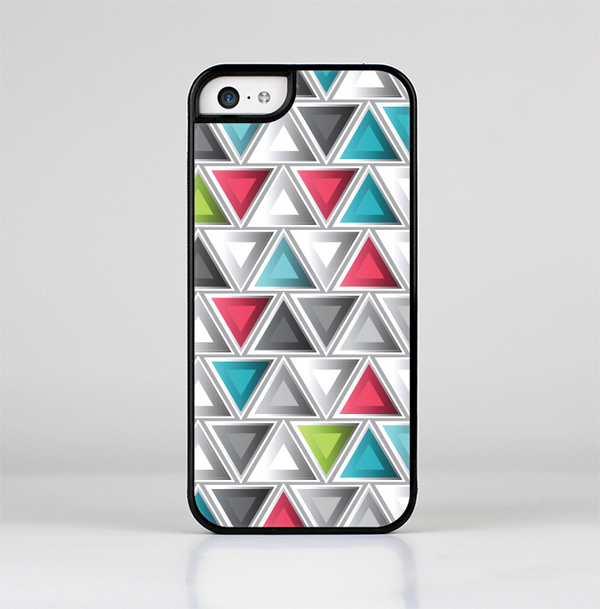 The Vibrant Colored Triangled 3d Shapes Skin-Sert Case for the Apple iPhone 5c
