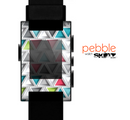 The Vibrant Colored Triangled 3d Shapes Skin for the Pebble SmartWatch