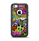 The Vibrant Colored Vector Graffiti Apple iPhone 5c Otterbox Defender Case Skin Set