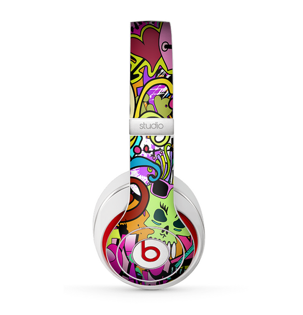 The Vibrant Colored Vector Graffiti Skin for the Beats by Dre Studio (2013+ Version) Headphones