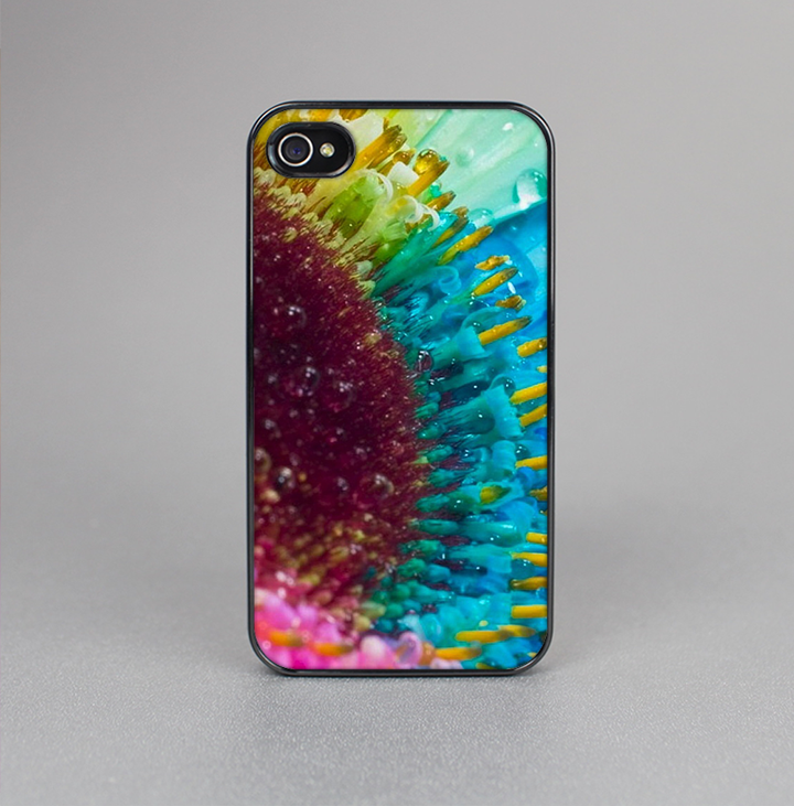 The Vibrant Colored Wet Flower Skin-Sert for the Apple iPhone 4-4s Skin-Sert Case