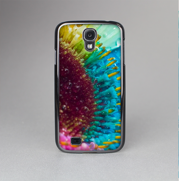 The Vibrant Colored Wet Flower Skin-Sert Case for the Samsung Galaxy S4