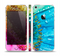 The Vibrant Colored Wet Flower Skin Set for the Apple iPhone 5