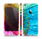 The Vibrant Colored Wet Flower Skin Set for the Apple iPhone 5s