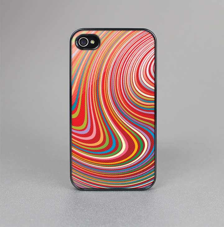 The Vibrant Colorful Swirls Skin-Sert for the Apple iPhone 4-4s Skin-Sert Case